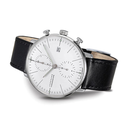 Max Bill Chronoscope, Edelstahl von Junghans (27/4601.02)