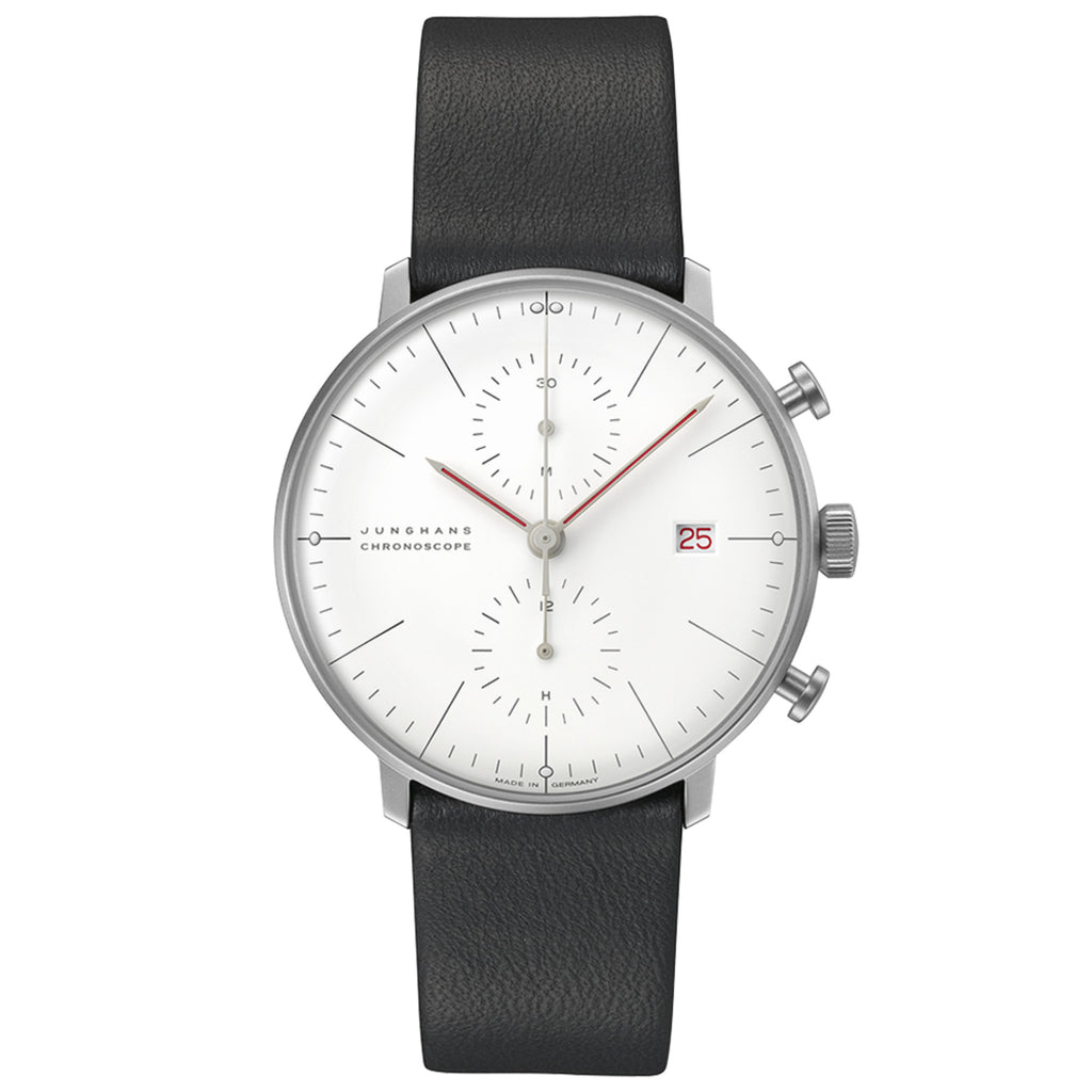 Junghans max bill Chronoscope Bauhaus - 27/4303.02 (02) aus Edelstahl