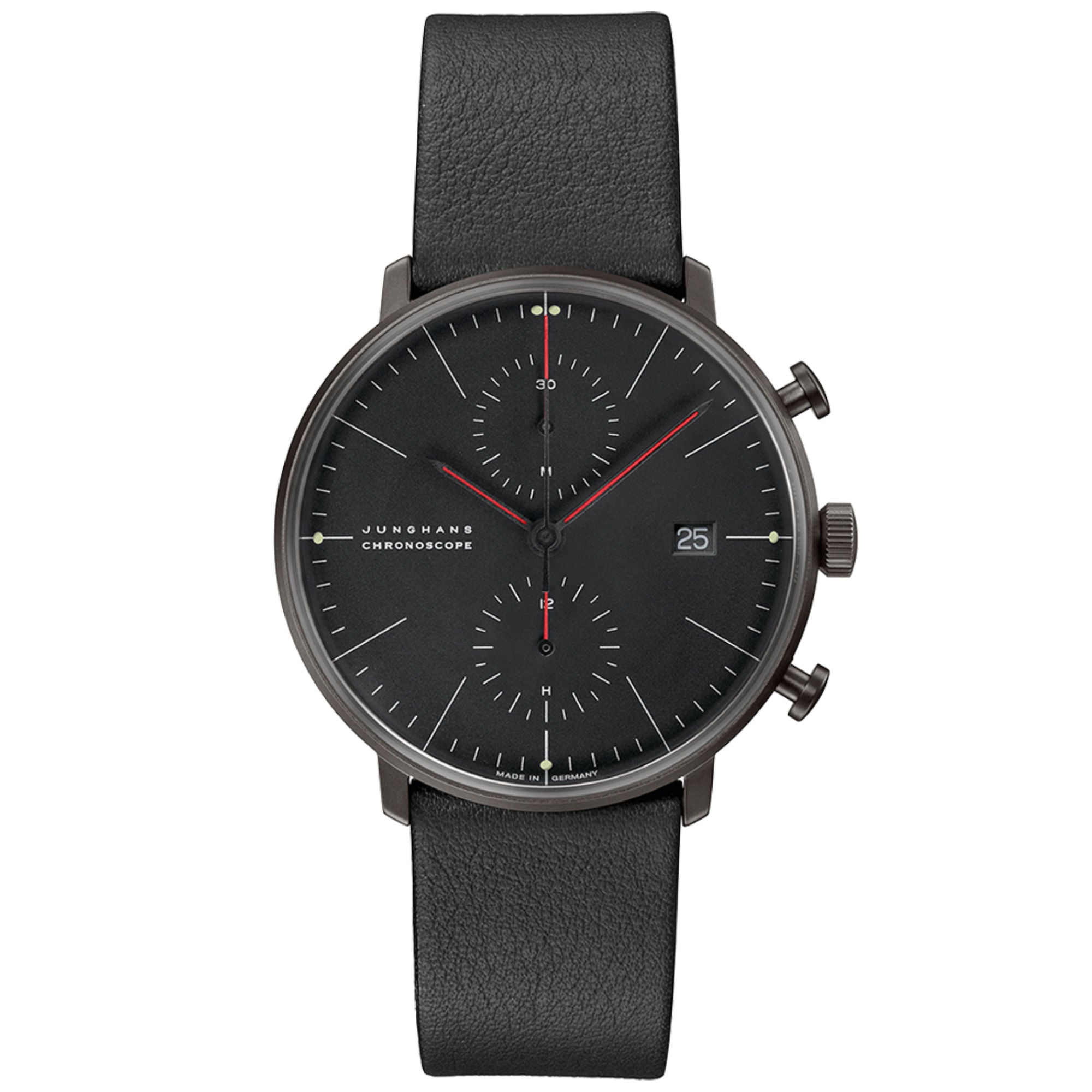 Junghans max bill Chronoscope Bauhaus - 27/4409.02 (02) aus Edelstahl