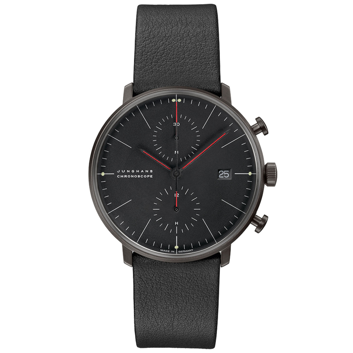 Junghans max bill Chronoscope Bauhaus - 27/4409.02 (02) aus Edelstahl