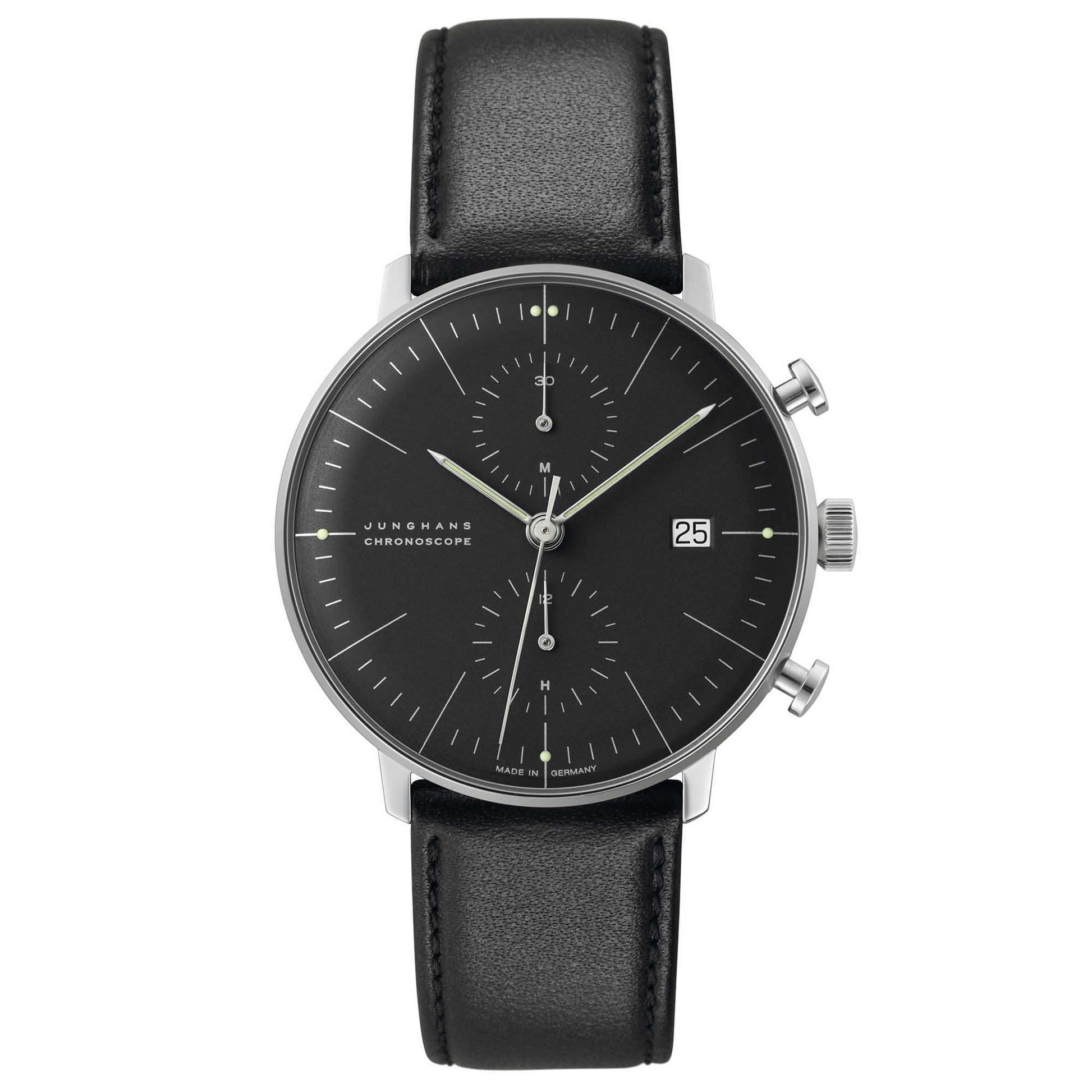 Junghans - max bill Chronoscope, Leder von Junghans (027/4601.00)