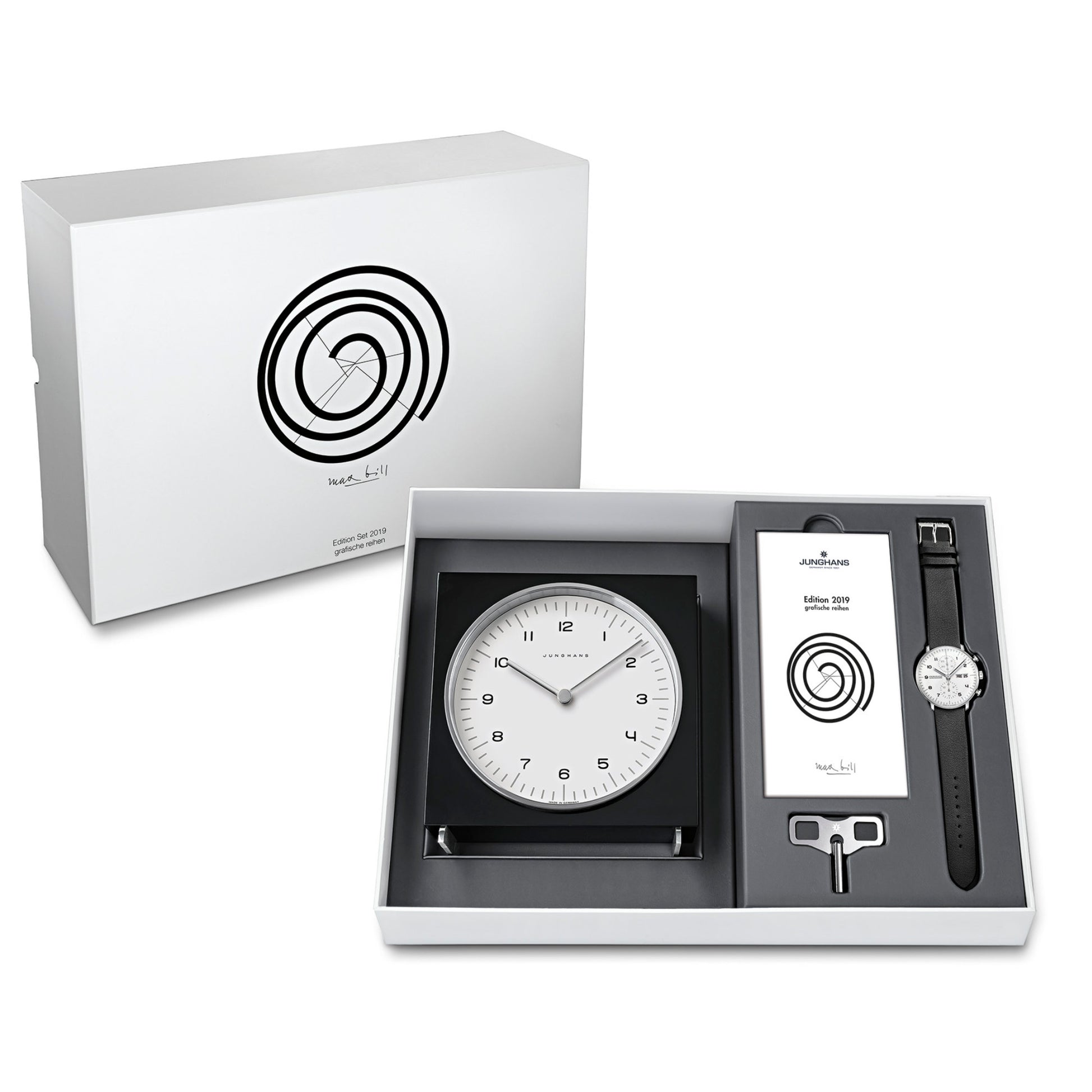 max bill Edition Set 2019, Leder • Diamant von Junghans (363/2919.00)