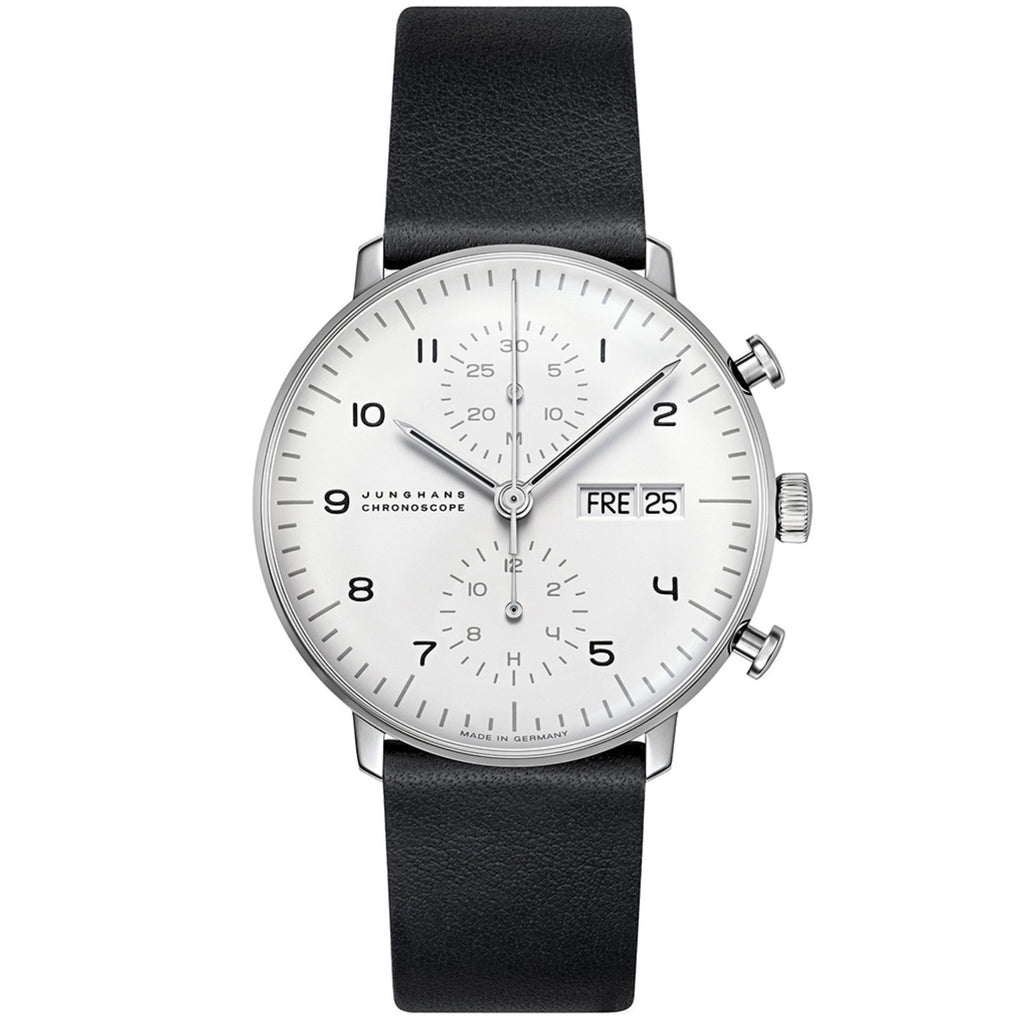 Junghans max bill Edition Set 2019 - 363/2919.00 (00) aus Leder, Aluminium, Edelstahl mit Diamant
