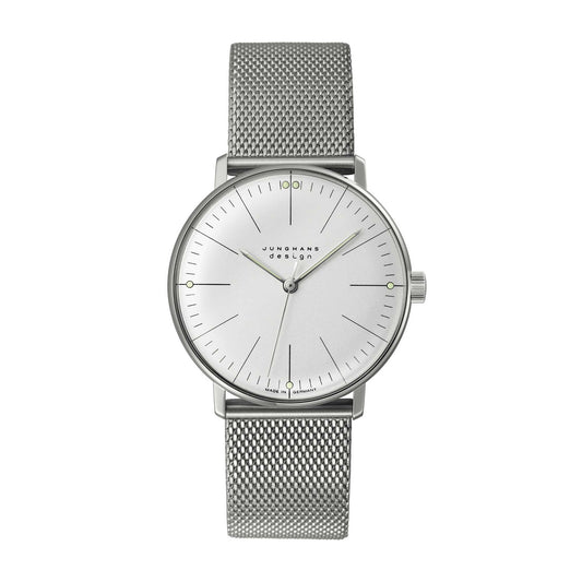 max bill Handaufzug, Edelstahl von Junghans (27/3004.48)