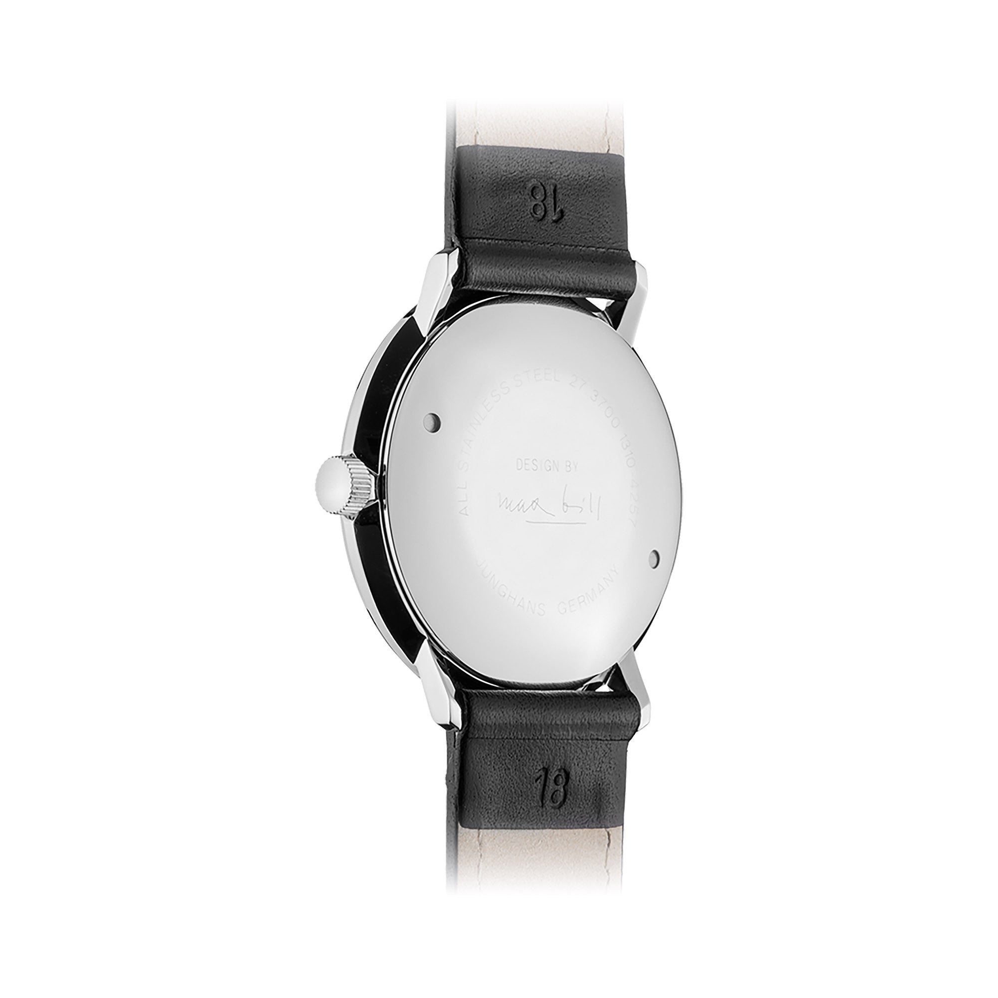 Junghans max bill Handaufzug - 27/3700.02 (02) aus Edelstahl