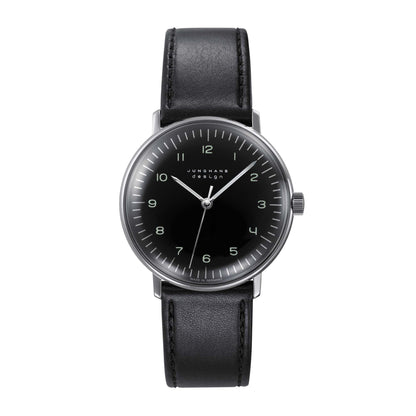 max bill Handaufzug, Leder von Junghans (27/3702.04)