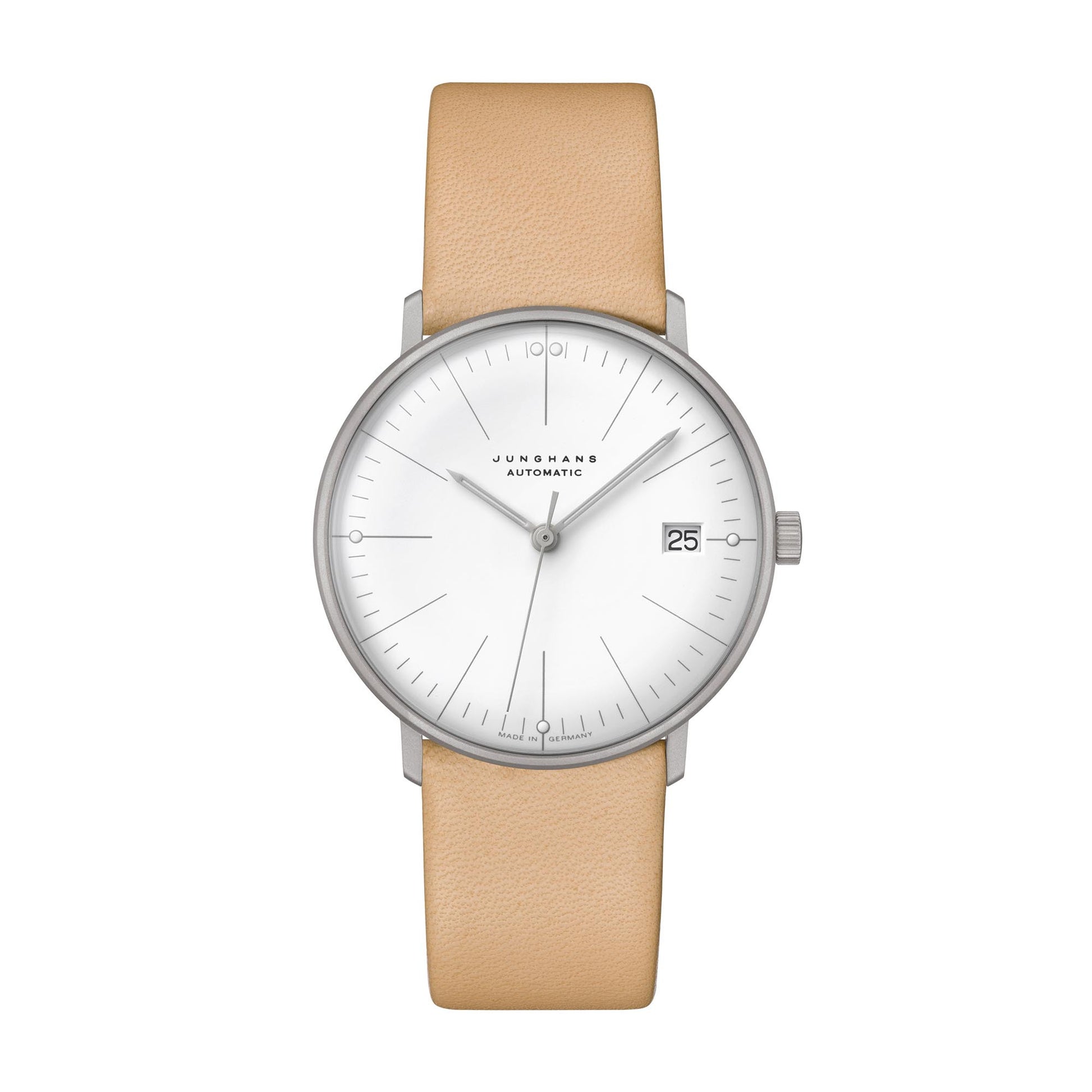 max bill Kleine Automatic, Leder von Junghans (27/4004.04)