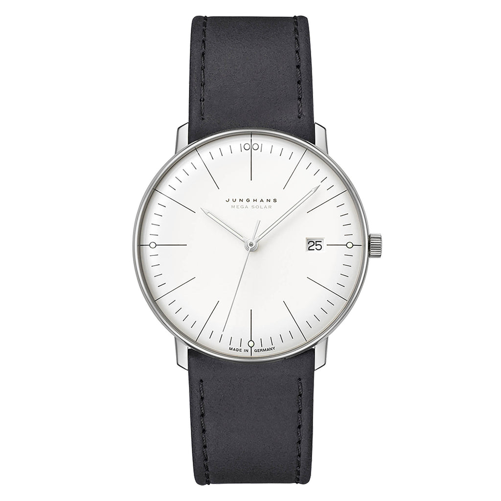 Junghans max bill MEGA Solar - 59/2020.02 (02) aus Titan, Leder