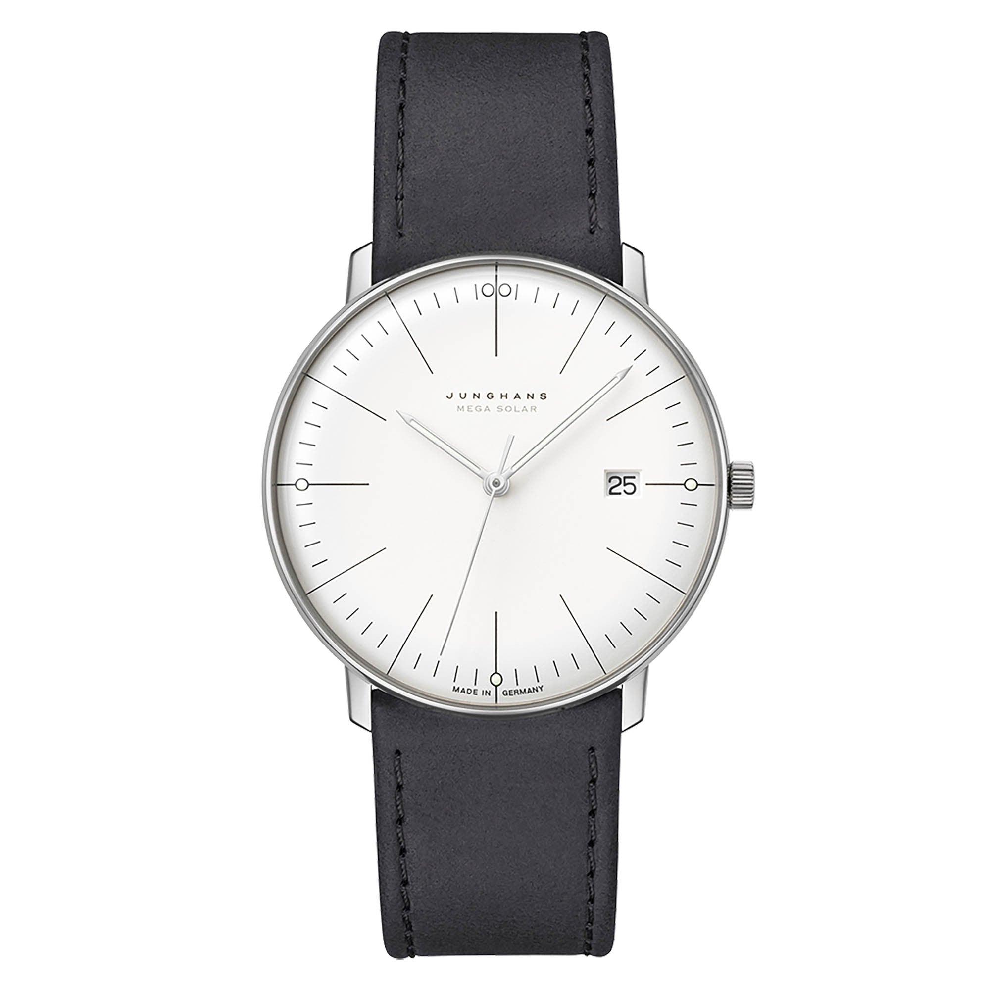 Junghans max bill MEGA Solar - 59/2020.02 (02) aus Titan, Leder