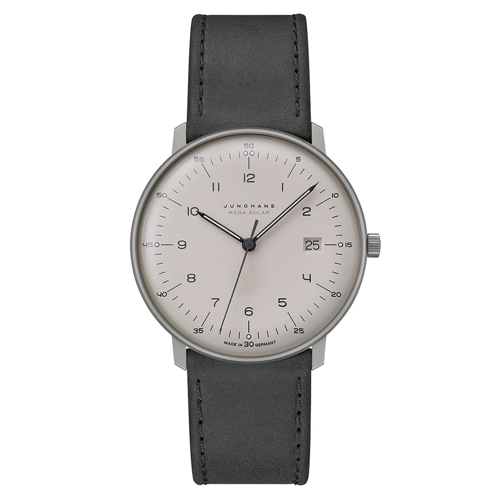 Junghans max bill MEGA Solar - 59/2023.02 (02) aus Titan, Leder