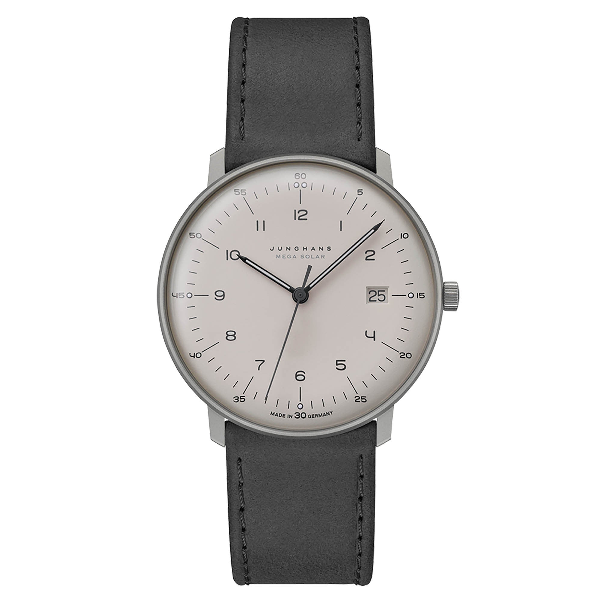 Junghans max bill MEGA Solar - 59/2023.02 (02) aus Titan, Leder