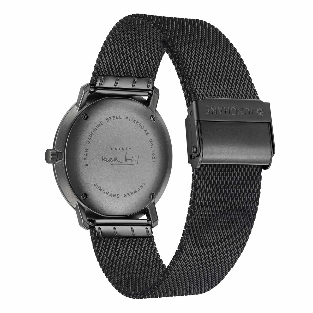 Junghans max Bill Quarz - 41/4660.46 (46) aus Edelstahl
