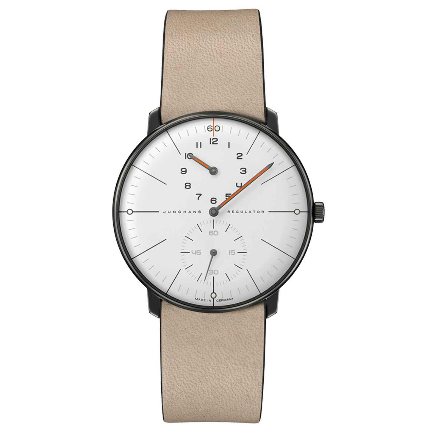 Max Bill Regulator Edition 60, Leder von Junghans (27/3190.02)