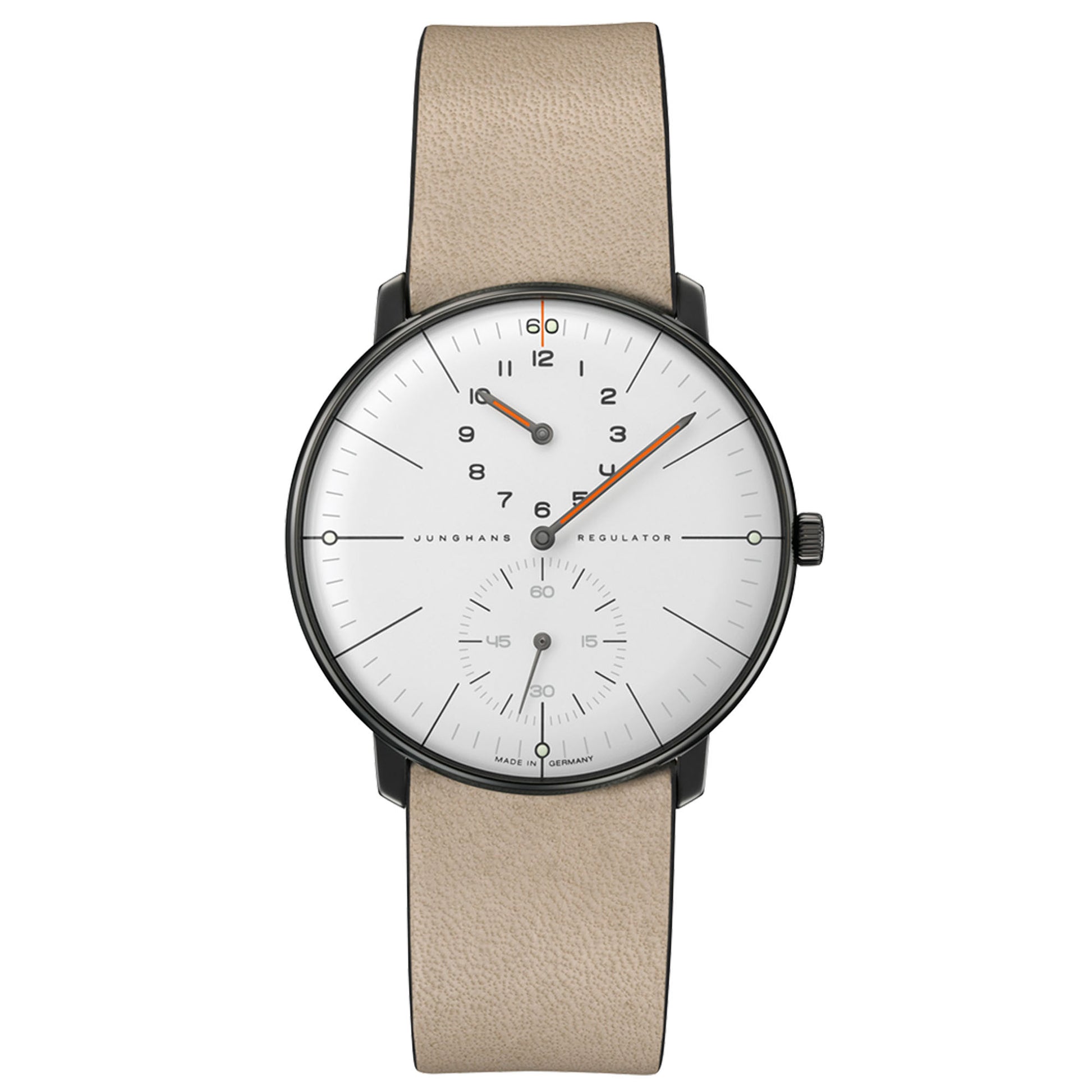 Max Bill Regulator Edition 60, Leder von Junghans (27/3190.02)
