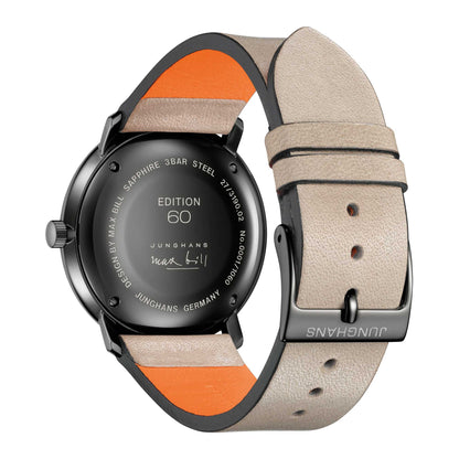 Max Bill Regulator Edition 60, Leder von Junghans (27/3190.02)