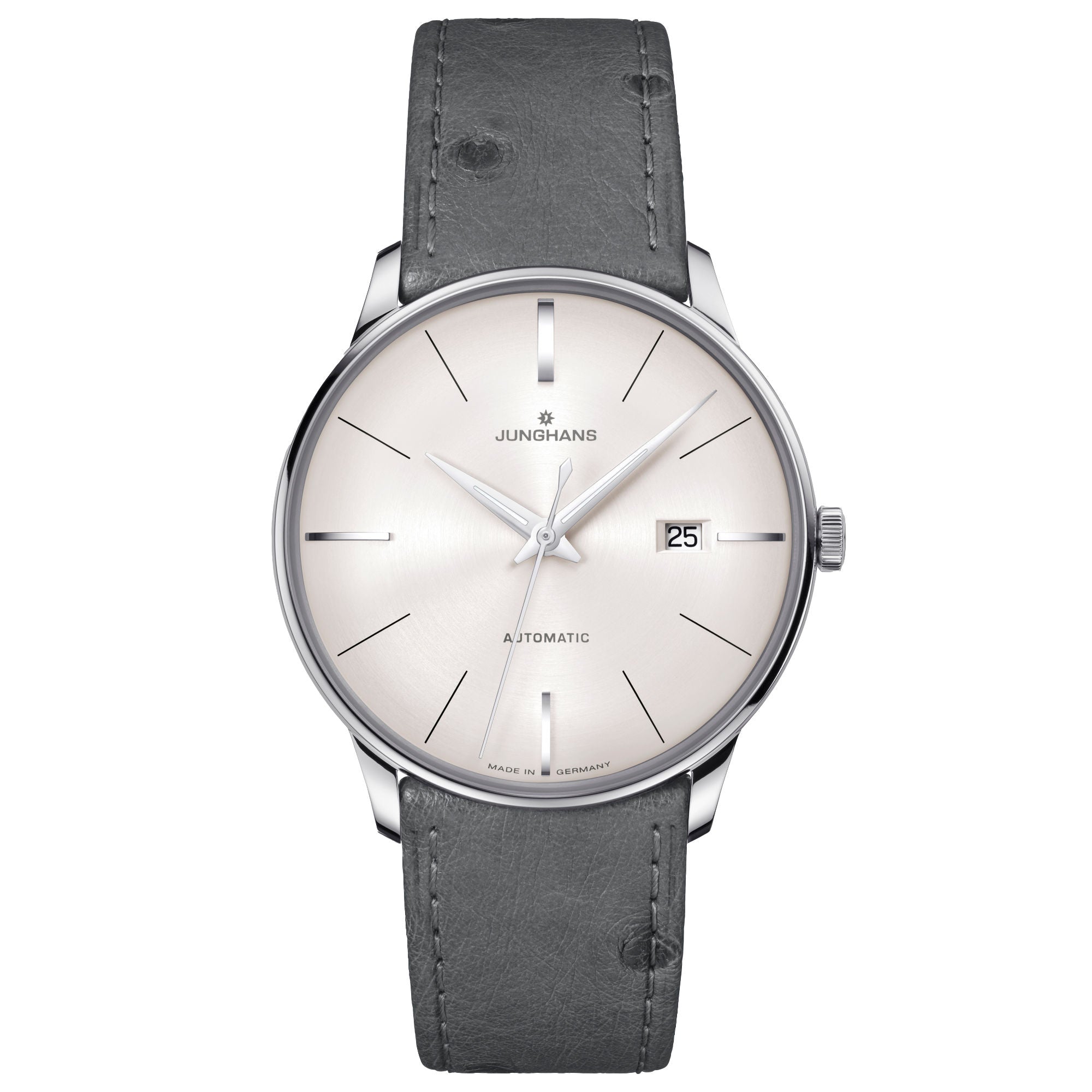 Junghans Meister Automatic - 27/4416.02 (02) aus Leder, Edelstahl mit Diamant