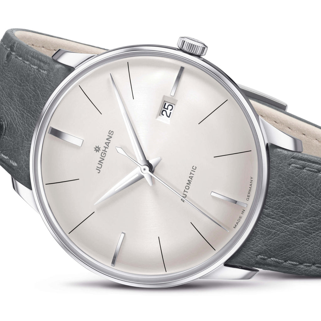 Junghans Meister Automatic - 27/4416.02 (02) aus Leder, Edelstahl mit Diamant