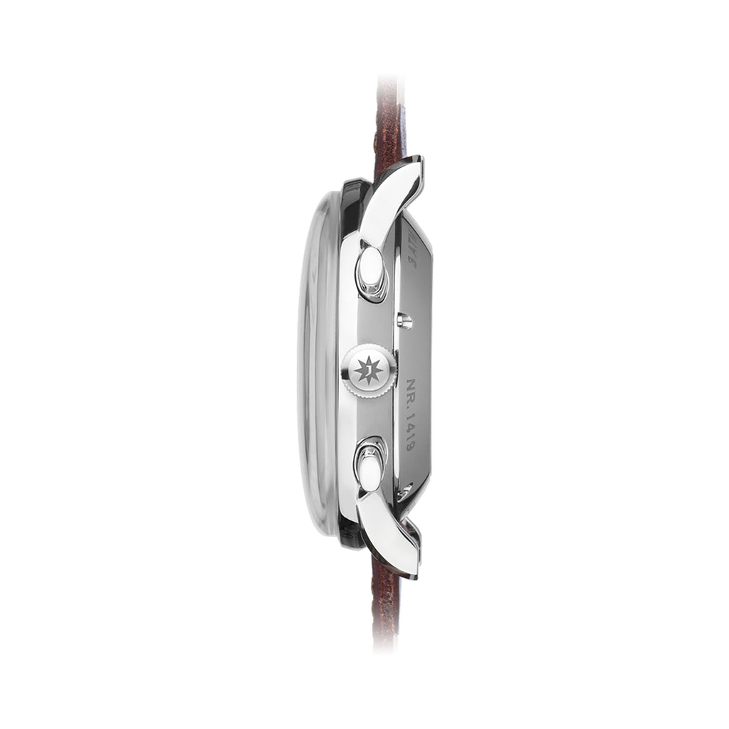 Junghans Meister Chronoscope - 27/4120.02 (02) aus Leder, Edelstahl