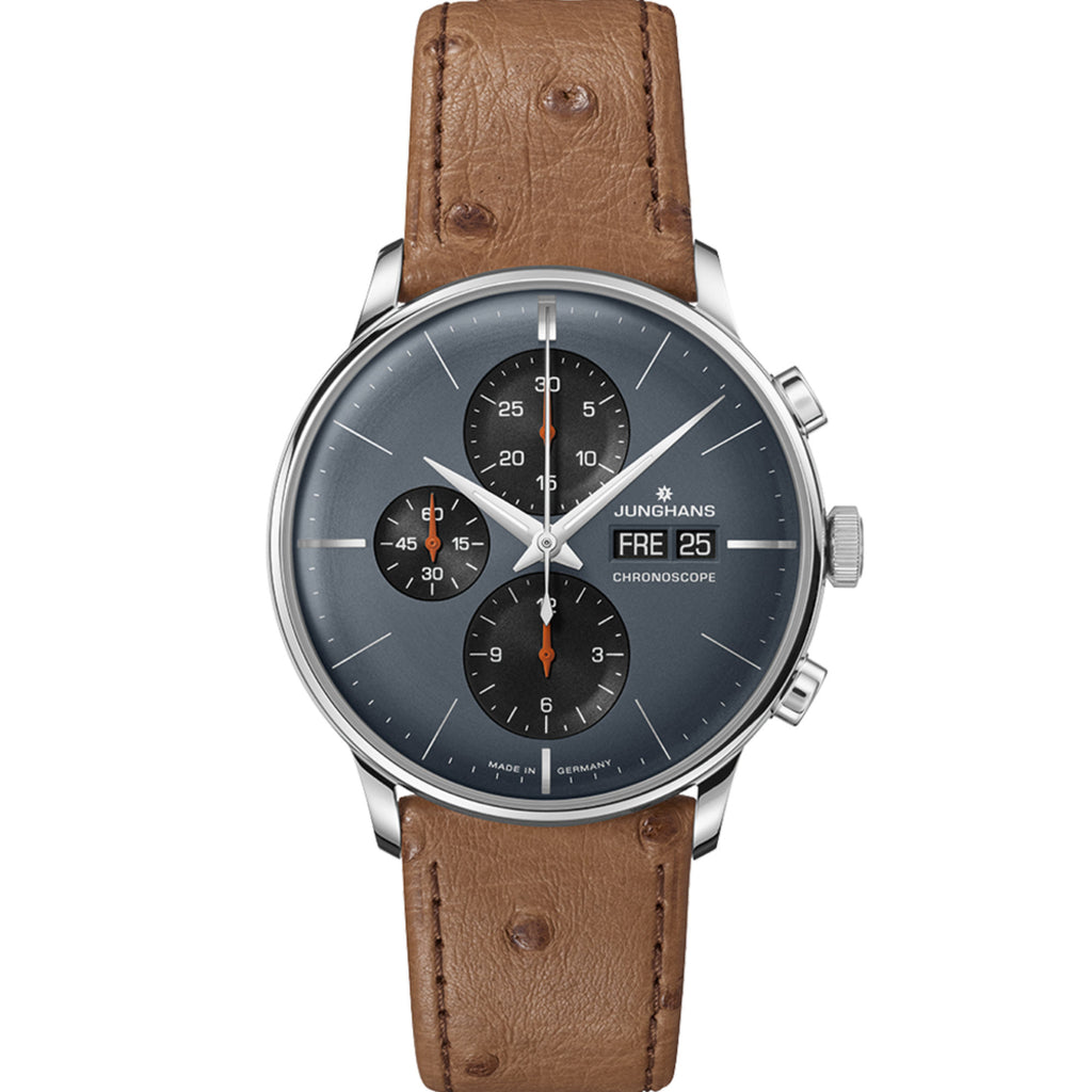 Junghans Meister Chronoscope - 27/4224.02 (02) aus Leder, Edelstahl