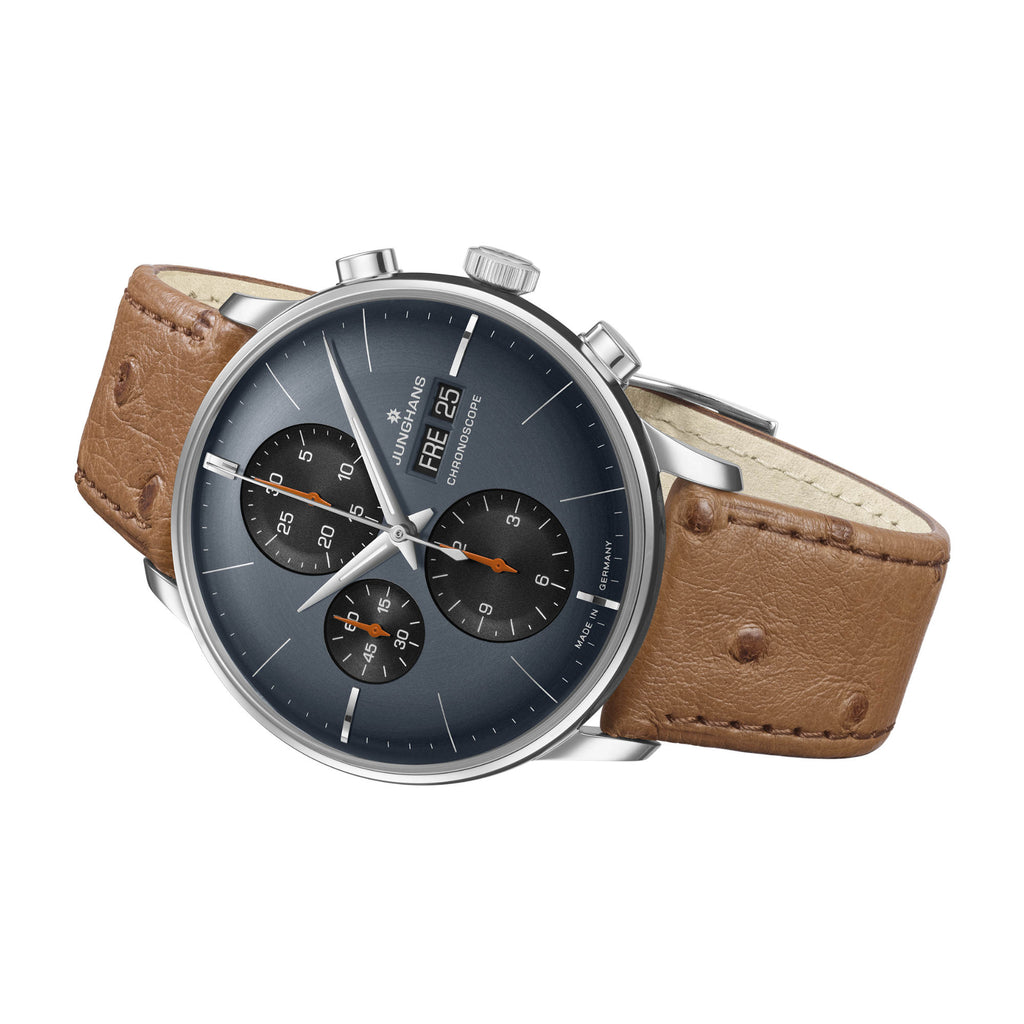 Junghans Meister Chronoscope - 27/4224.02 (02) aus Leder, Edelstahl