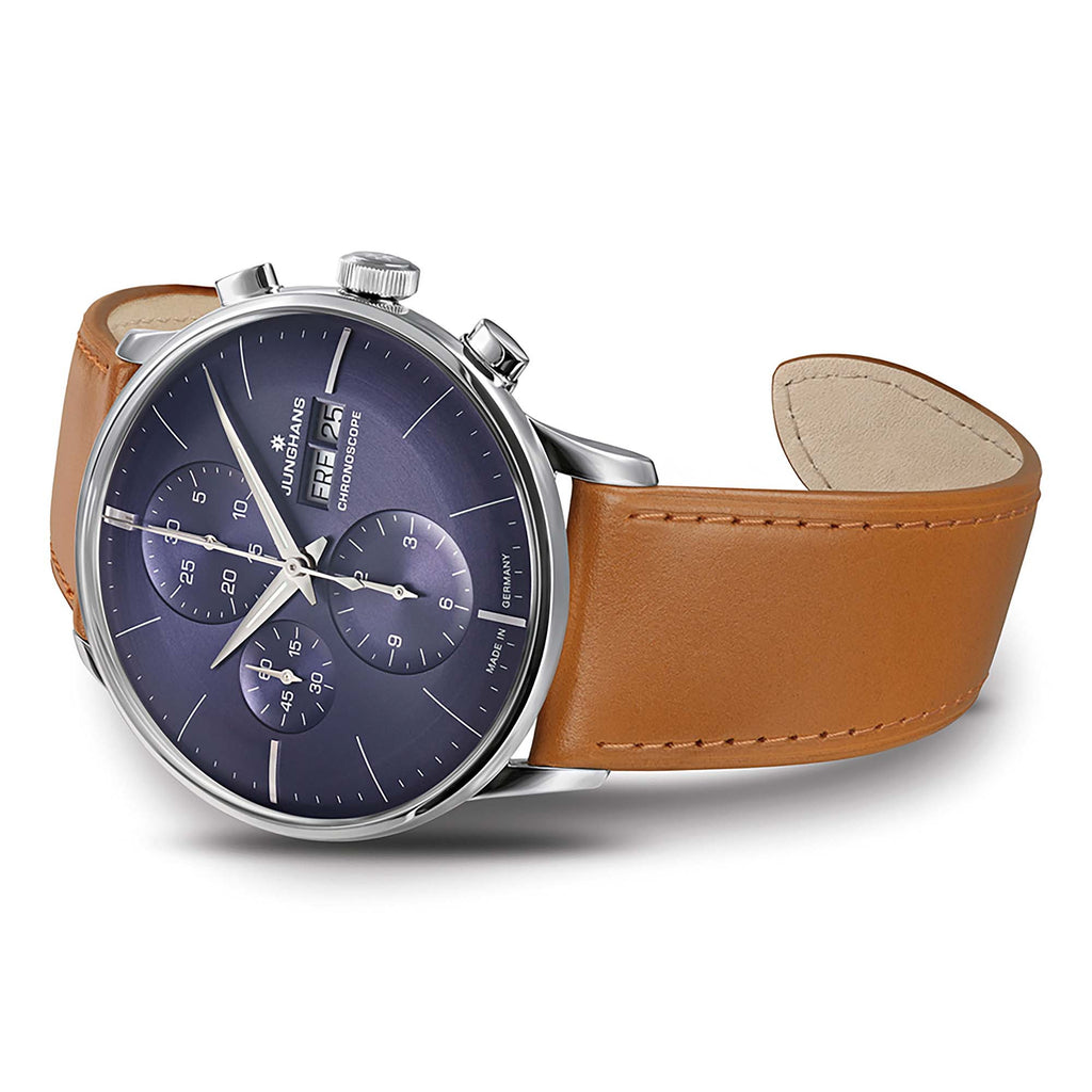 Junghans Meister Chronoscope - 27/4526.02 (02) aus Leder, Edelstahl
