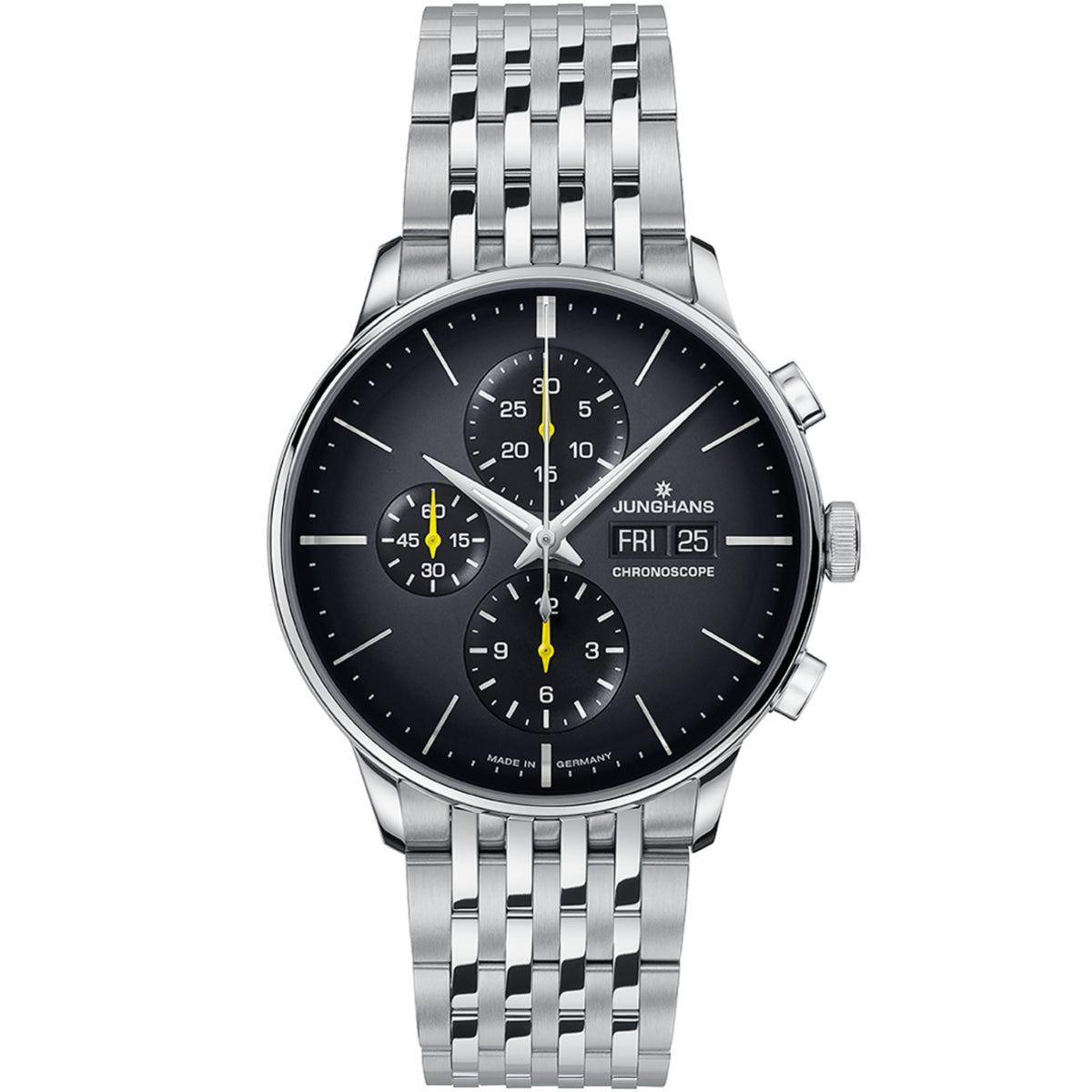 Junghans Meister Chronoscope, Date English - 27/4429.47 (47) aus Edelstahl mit Diamant