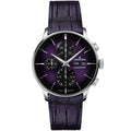 Junghans Meister Chronoscope, Date English - 27/4621.03 (03) aus Leder, Edelstahl