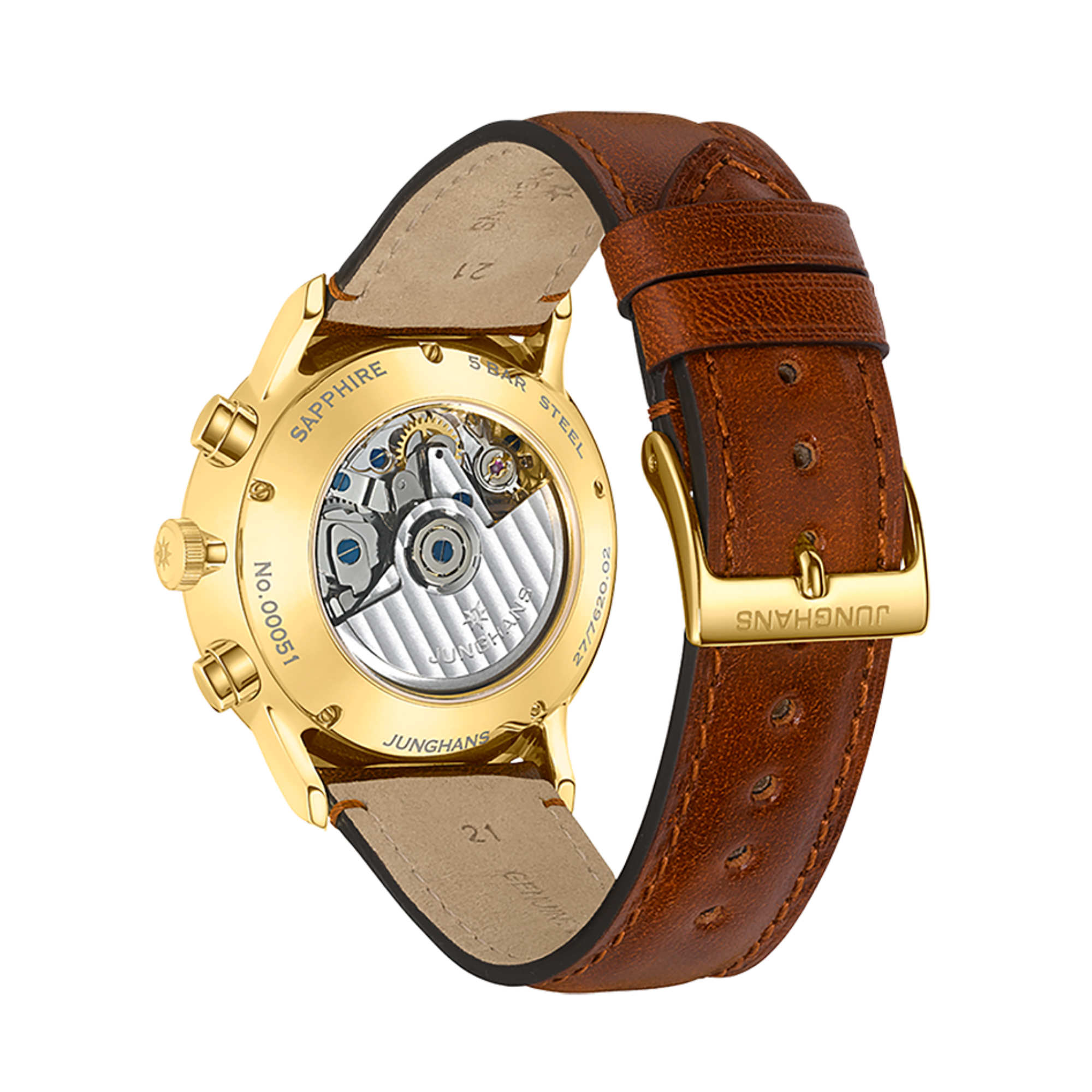 Junghans Meister Chronoscope, Date English - 27/7620.03 (03) aus Edelstahl