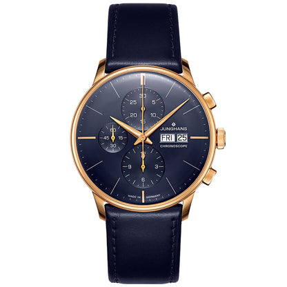 Meister Chronoscope, Datum englisch, Edelstahl von Junghans (27/7024.03)