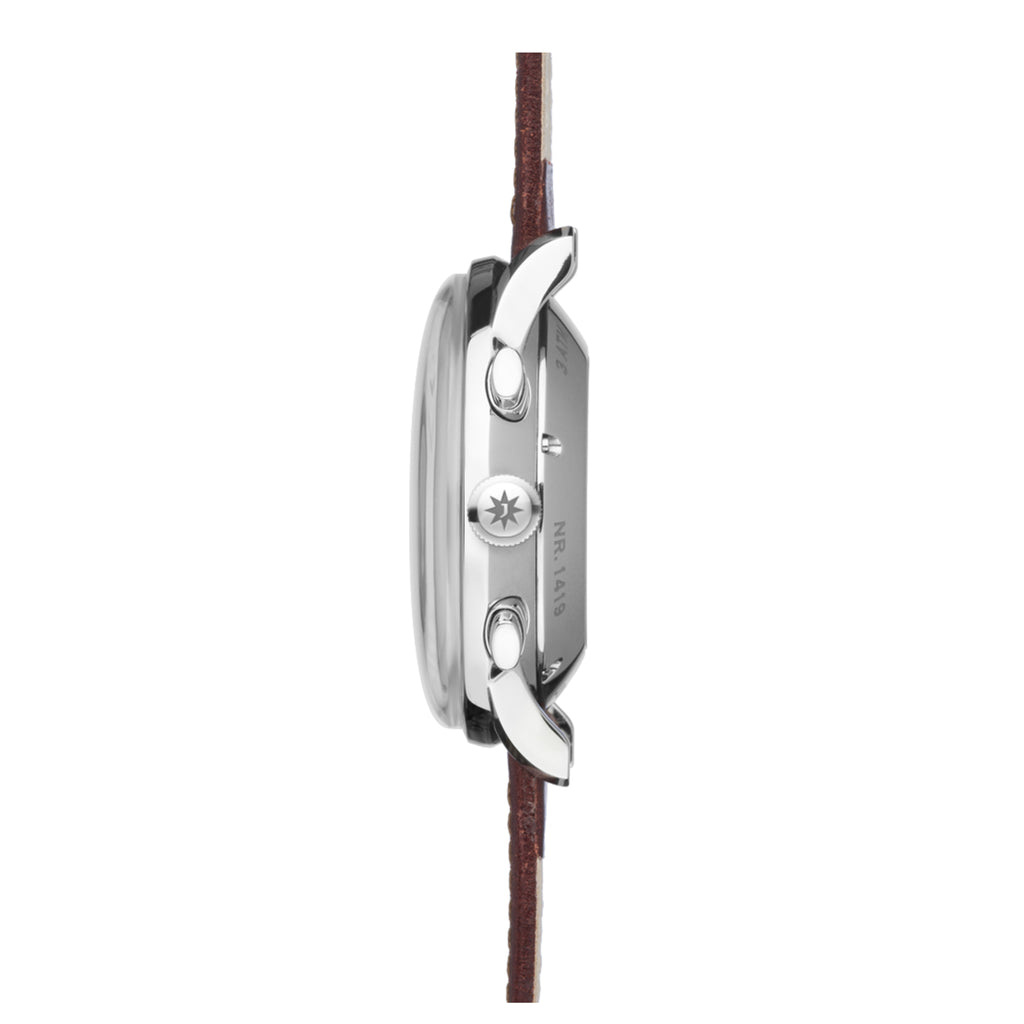 Junghans Meister Chronoscope - englisches Datum - 27/4120.03 (03) aus Leder, Edelstahl