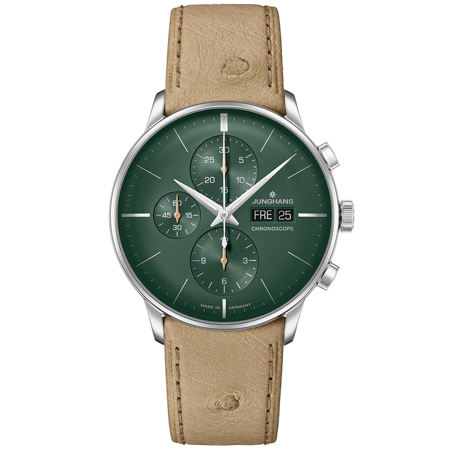 Meister Chronoscope - englisches Datum, Leder von Junghans (27/4222.03)
