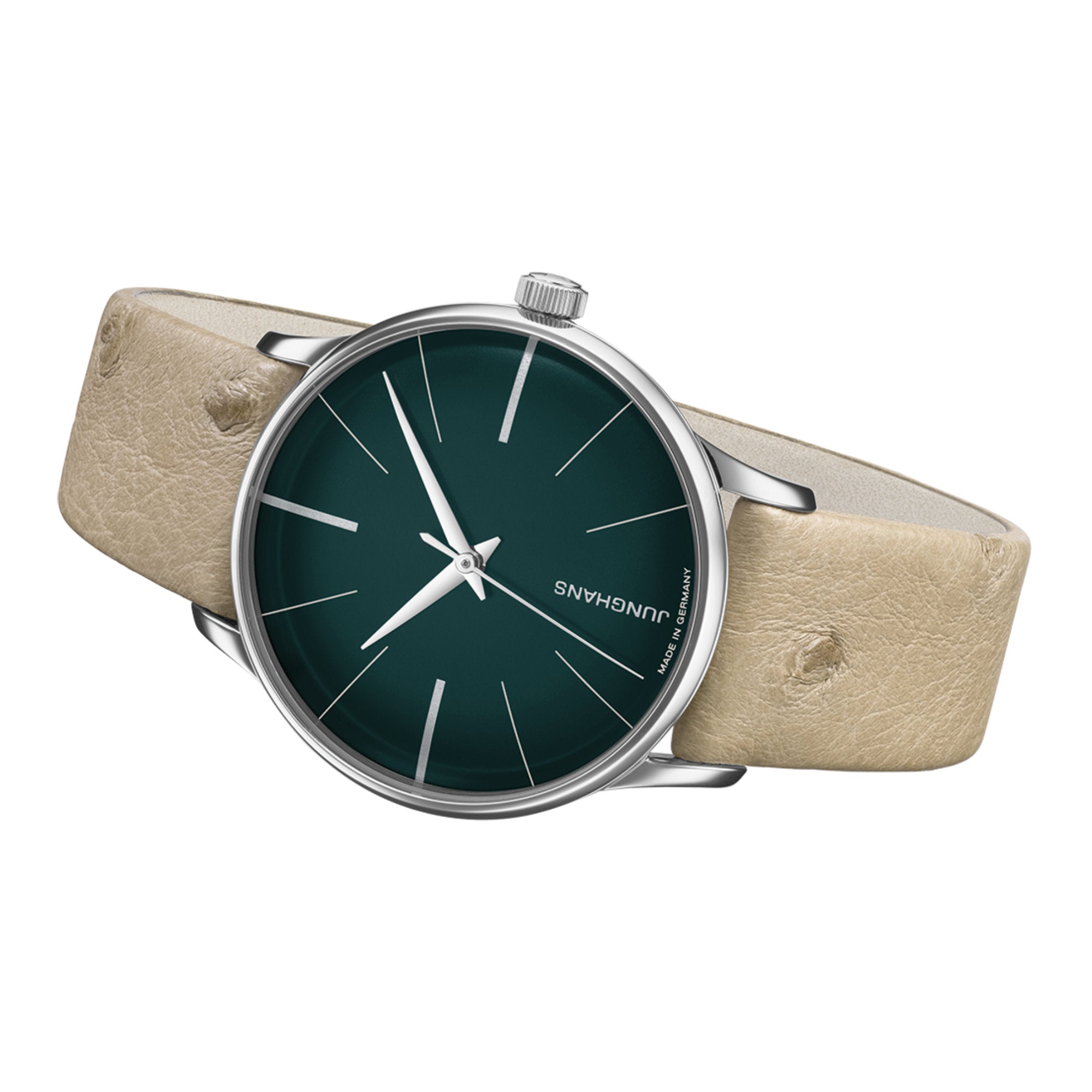 Junghans Meister Damen Automatic - 27/3343.00 (00) aus Leder, Edelstahl mit Diamant