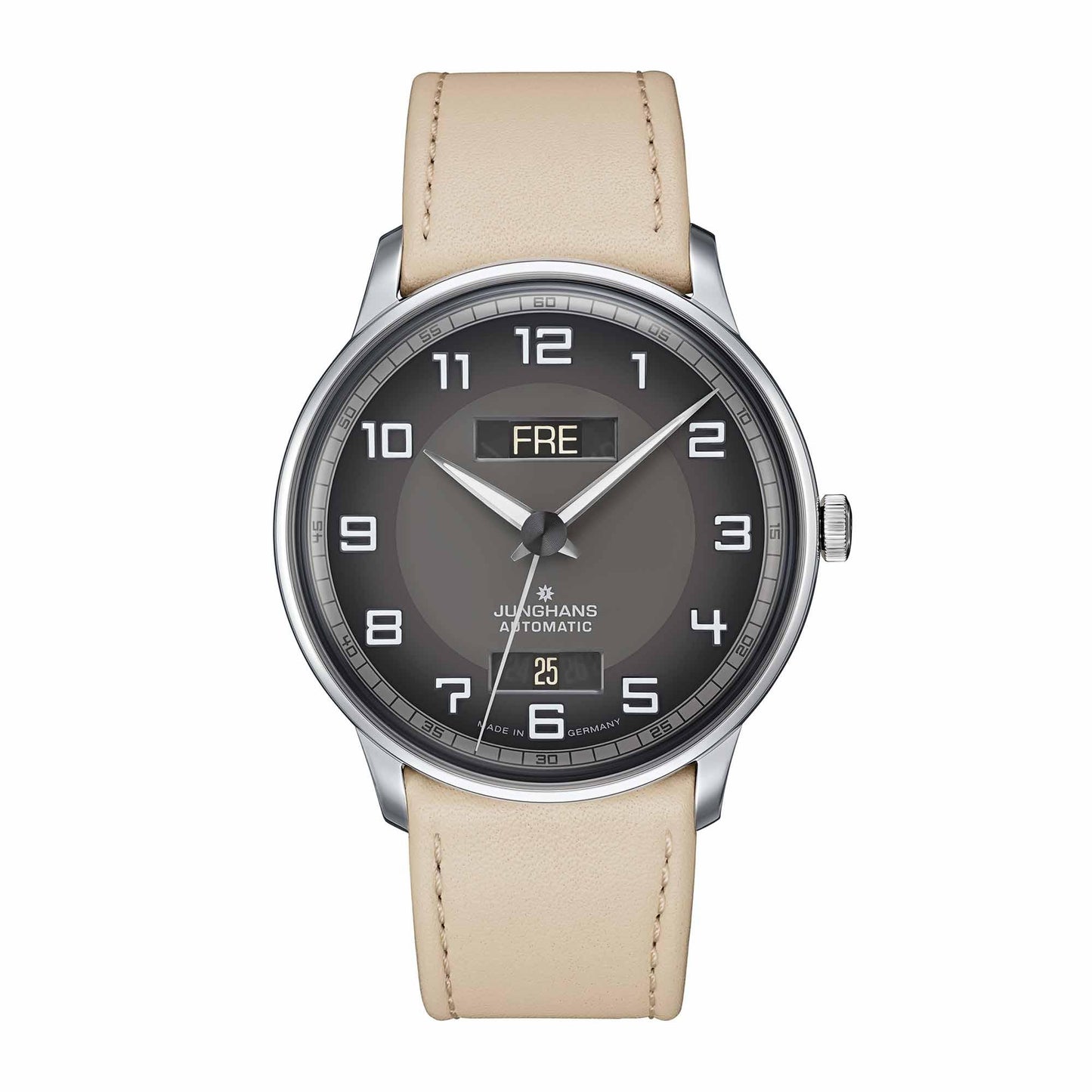Junghans - Meister Driver Day Date, Leder • Diamant von Junghans (027/4721.00)