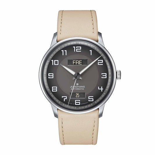 Junghans - Meister Driver Day Date, Leder • Diamant von Junghans (027/4721.00)