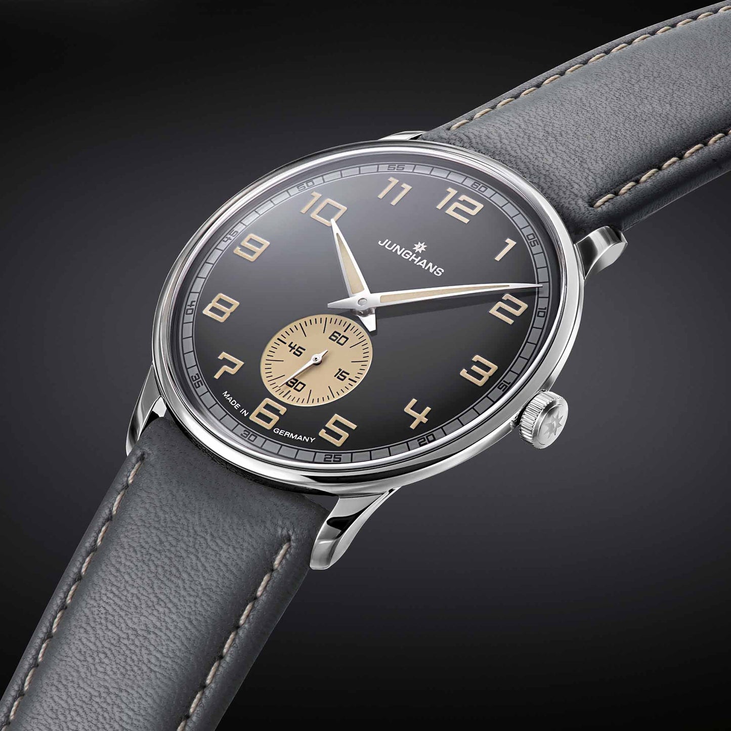 Meister Driver Handaufzug, Leder von Junghans (27/3607.02)