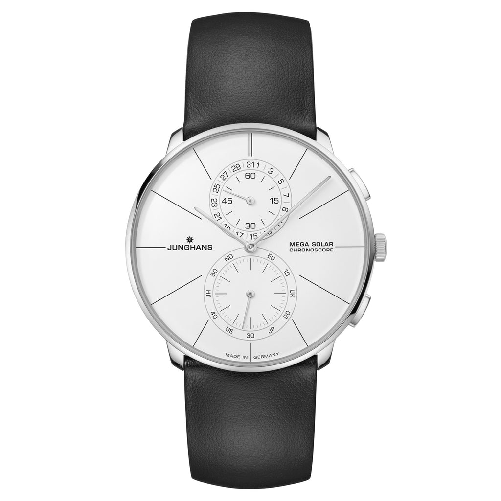 Junghans Meister fein Chronoscope MEGA Solar - 59/4200.00 (00) aus Edelstahl