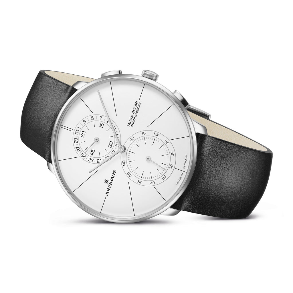 Junghans Meister fein Chronoscope MEGA Solar - 59/4200.00 (00) aus Edelstahl