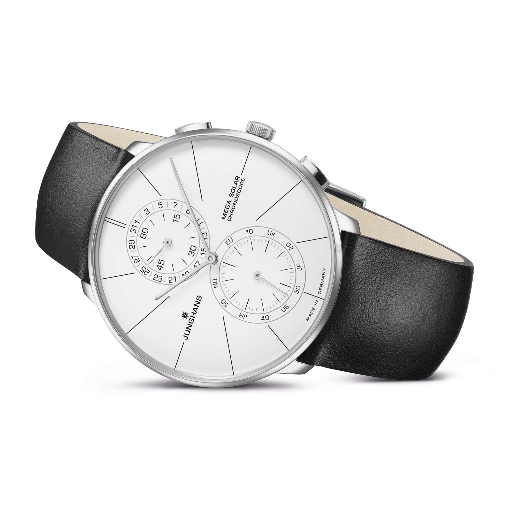 Junghans Meister fein Chronoscope MEGA Solar - 59/4200.00 (00) aus Edelstahl