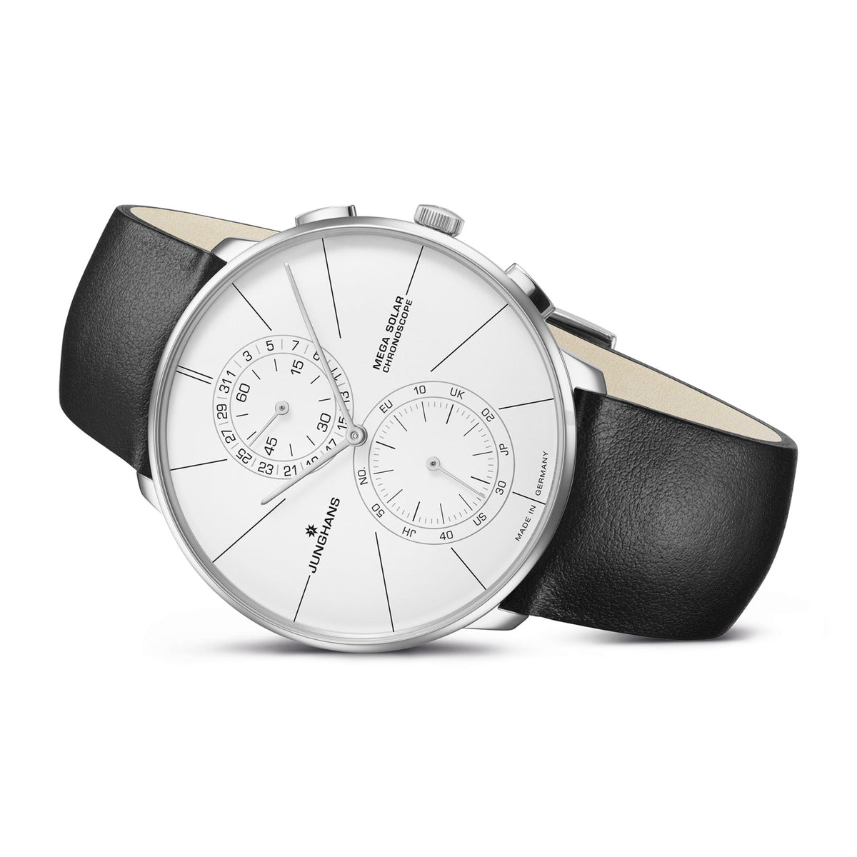 Junghans Meister fein Chronoscope MEGA Solar - 59/4200.00 (00) aus Edelstahl