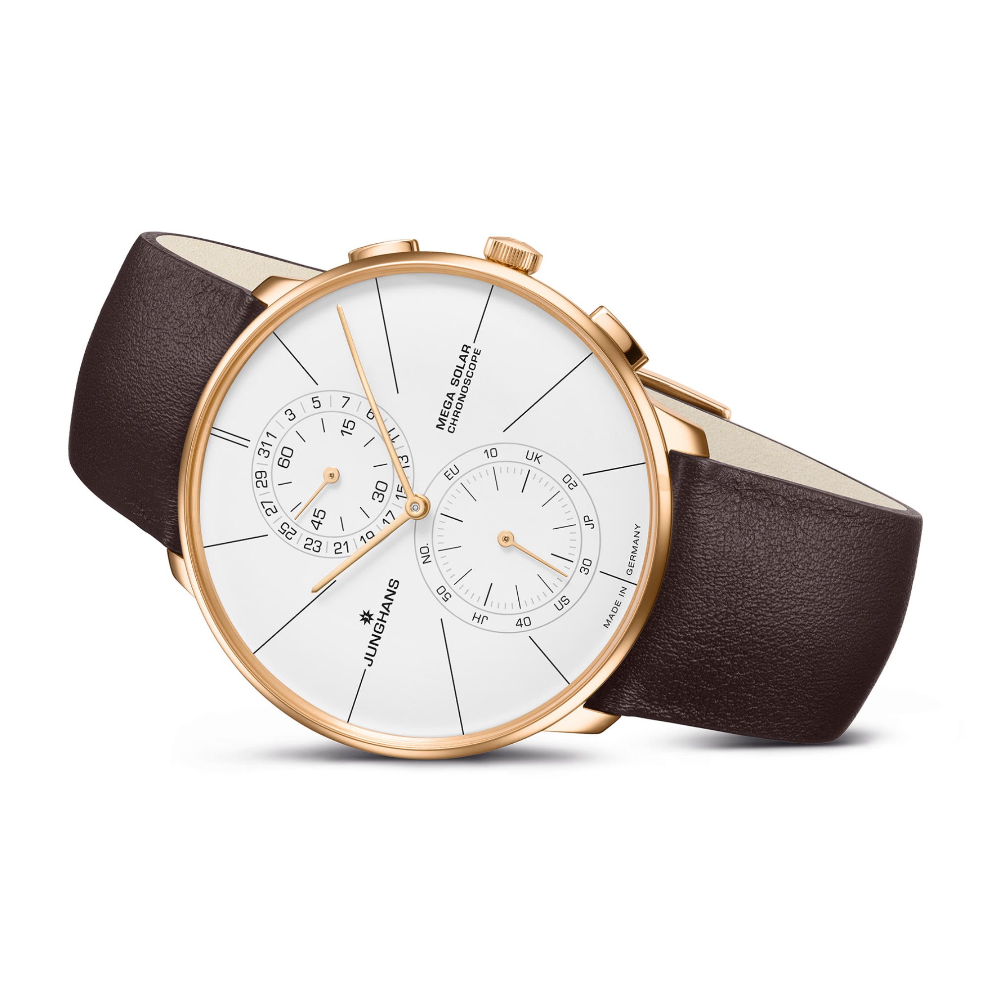 Junghans Meister fein Chronoscope MEGA Solar - 59/7201.00 (00) aus Edelstahl
