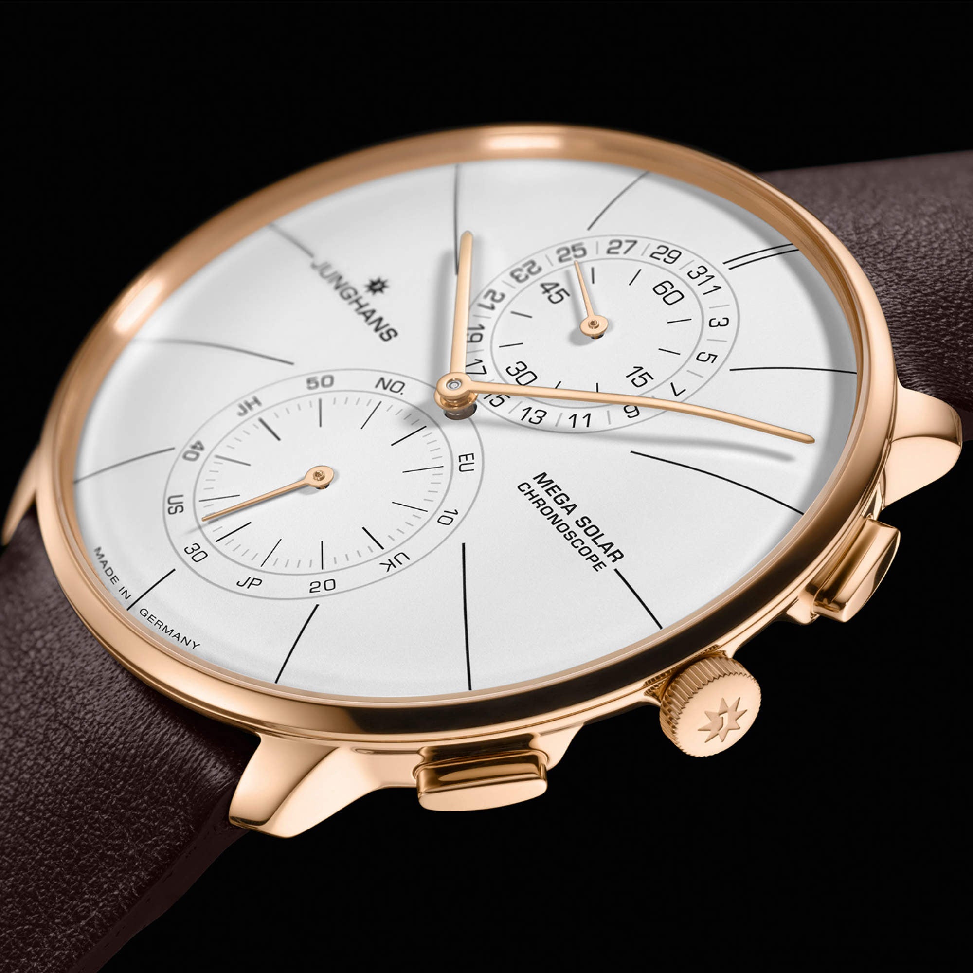 Junghans Meister fein Chronoscope MEGA Solar - 59/7201.00 (00) aus Edelstahl