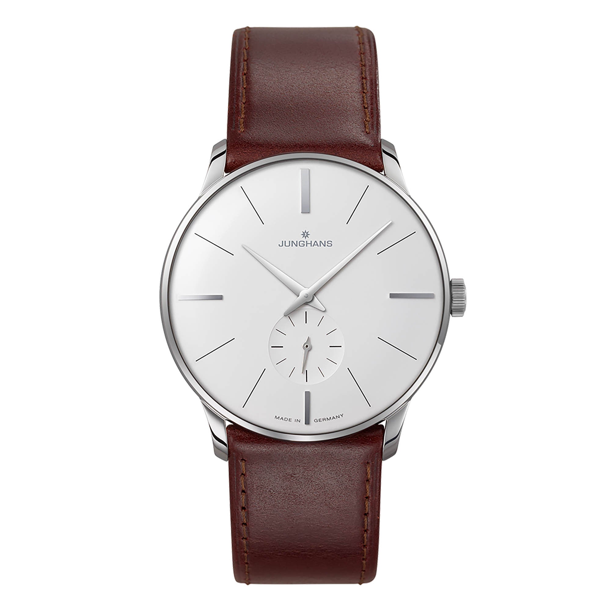 Junghans Meister Handaufzug - 27/3200.02 (02) aus Leder, Edelstahl