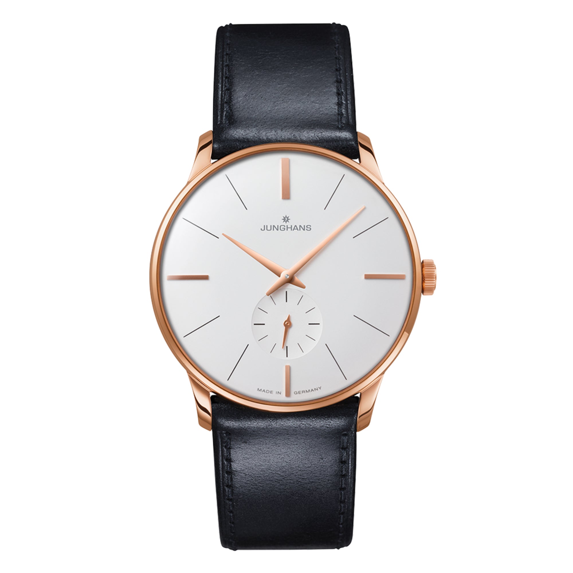 Junghans Meister Handaufzug - 27/5002.02 (02) aus Leder, Edelstahl