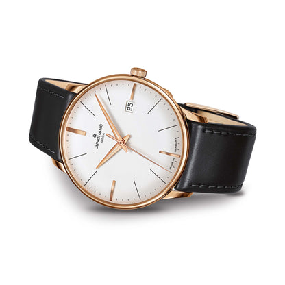 Junghans Meister MEGA - 58/7800.00 (00) aus Roségold, Leder, Edelstahl