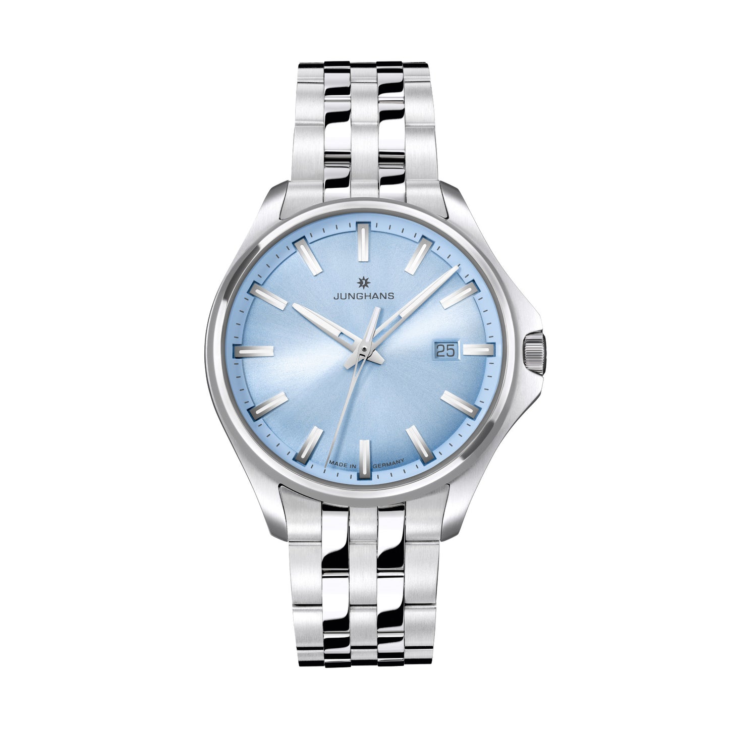 Meister S Quarz 35, Edelstahl von Junghans (47/4531.44)