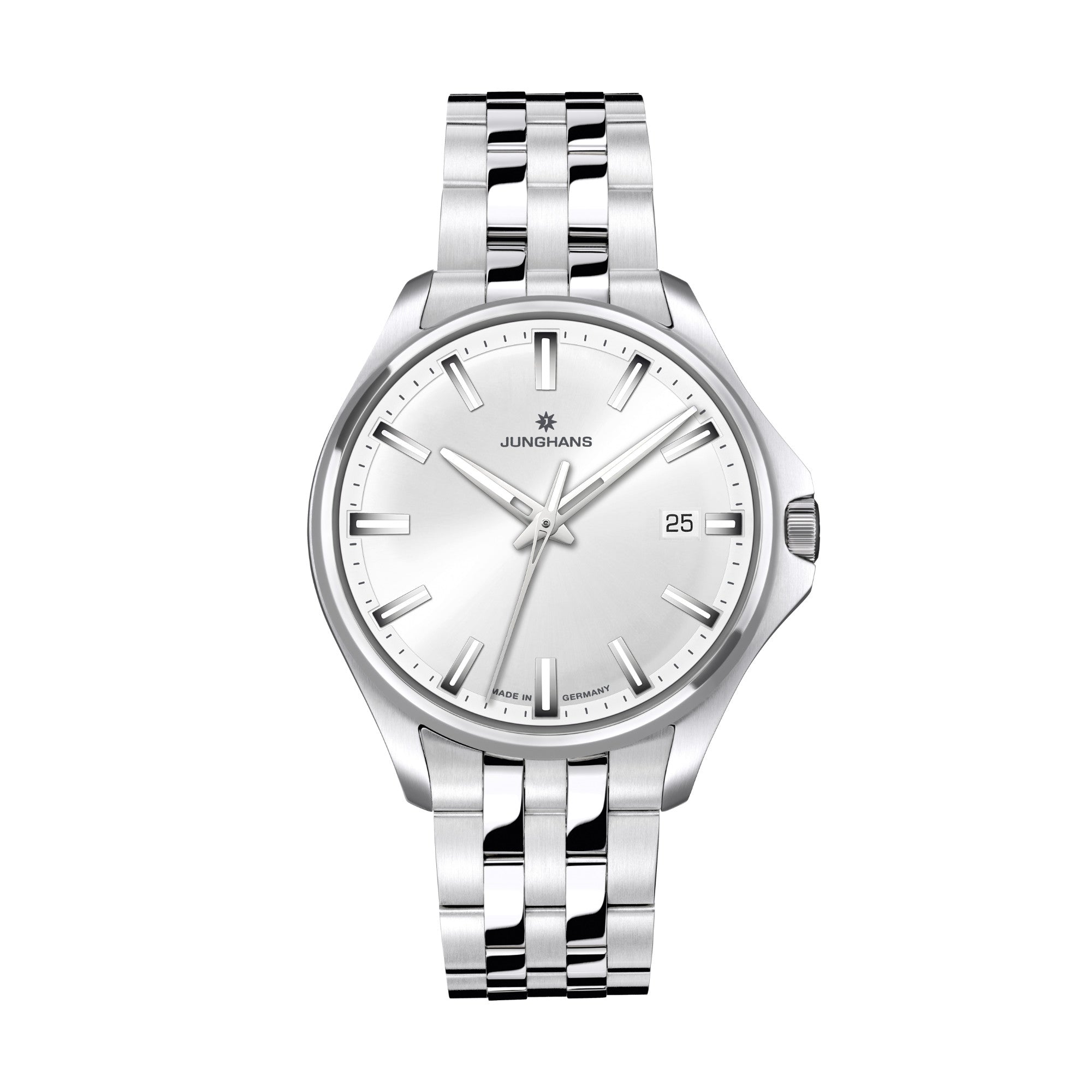 Junghans Meister S Quarz 35 - 47/4633.44 (44) aus Silber mit Quarz