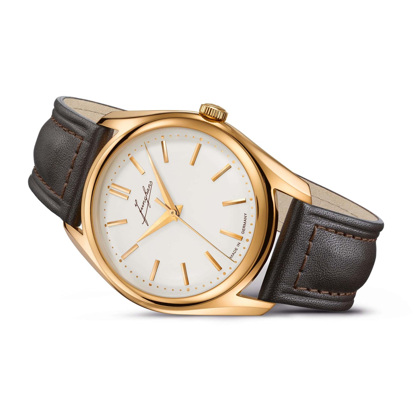 Meister Signatur Handaufzug Edition 160, Roségold • Diamant von Junghans (27/9103.00)