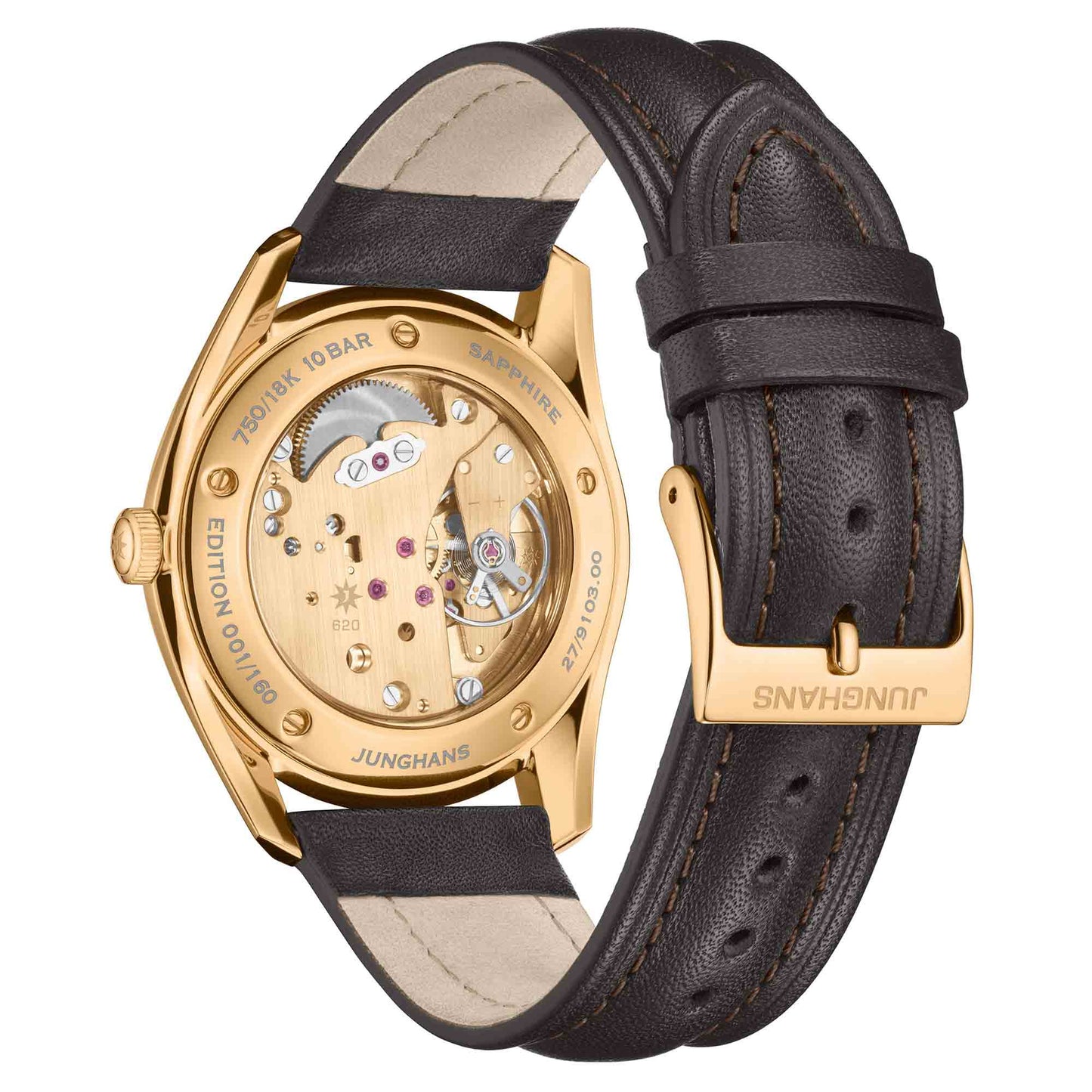 Meister Signatur Handaufzug Edition 160, Roségold • Diamant von Junghans (27/9103.00)