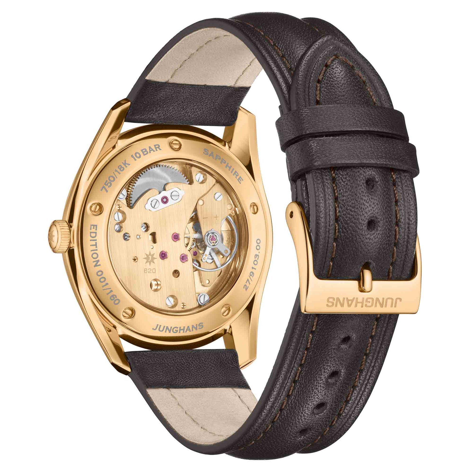Meister Signatur Handaufzug Edition 160, Roségold • Diamant von Junghans (27/9103.00)