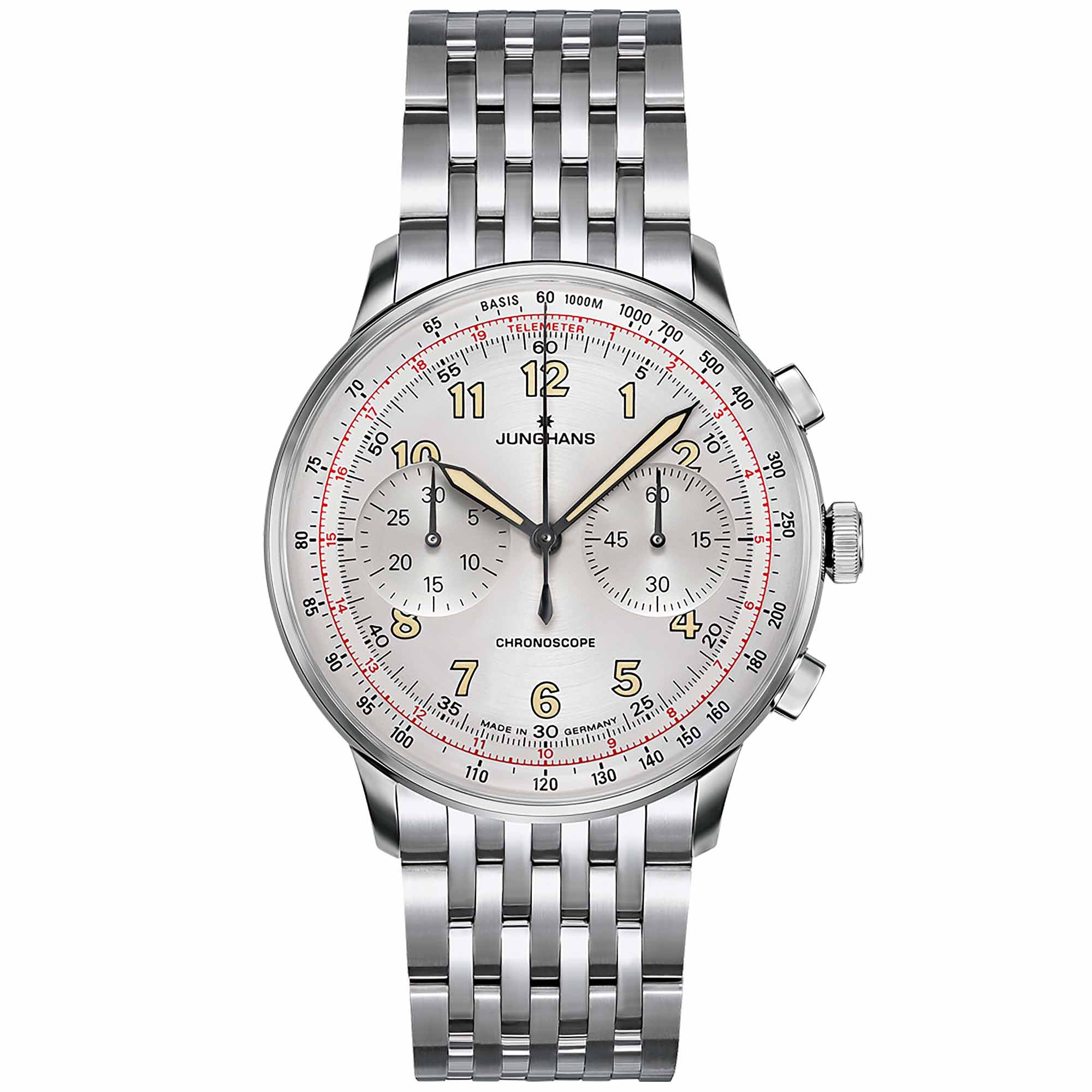 Junghans Meister Telemeter - 27/3880.46 (46) aus Edelstahl